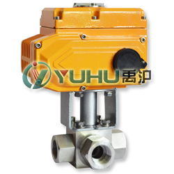 GYQ914/5N電動高壓三通球閥 GYQ914/5N電動高壓三通球閥
